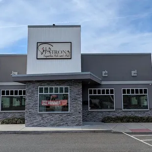 This is the restaurant storefront.  Photo taken February 11, 2023.