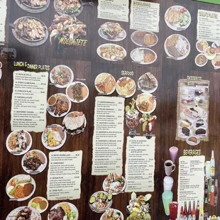 Lunch and dinner, seafood