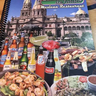 Beautiful menu cover