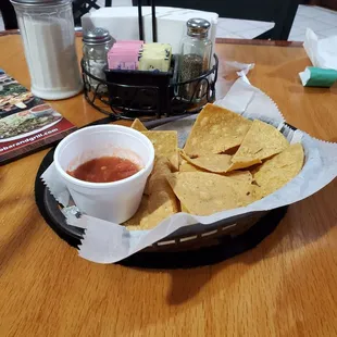 Salsa not so good.  Chips are too hard..