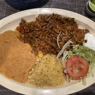 Bistec a la Mexicana Plate