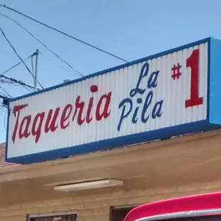 the front of the restaurant