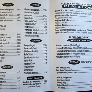 menu, sushi and sashimi