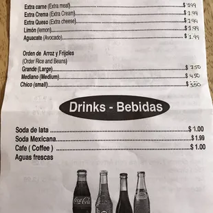 sushi and sashimi, menu