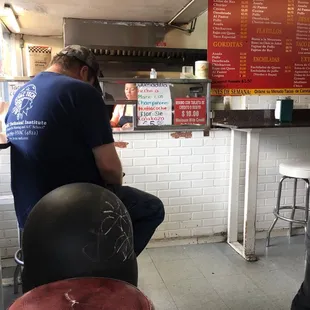 Walk up counter in a mini-market!