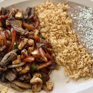 Fajitas mar y tierra