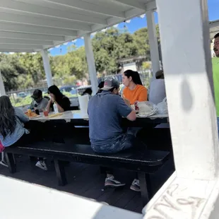 Outside parklet