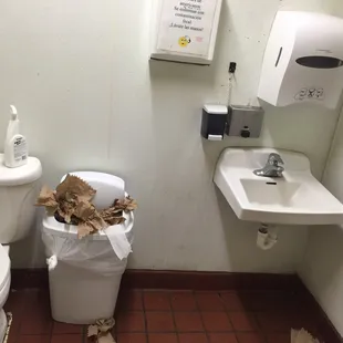 Restroom is horrible and they don't care if it's clean... Grossed me out.