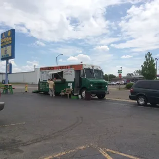 Today it was at the soapbox, sometimes it's at the shopping center next door.