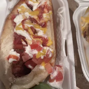 Sonoran hot dog