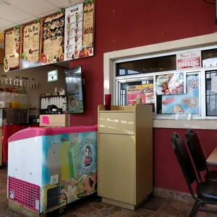 he interior of a restaurant