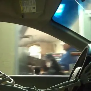 After waiting at drive thru