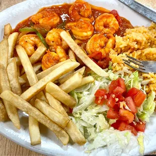 Shrimp Diablas, deliciously spicy and tangy - made excellent tacos