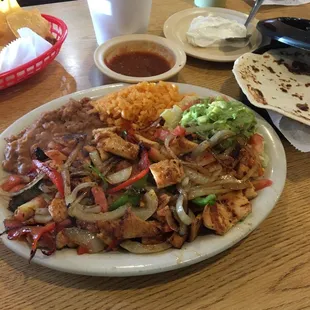 Chicken fajitas