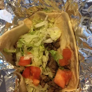 Carne asada taco