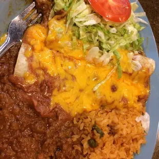 Beef enchiladas 4.99 special of the day