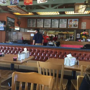 Front counter and register area