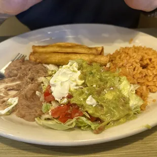 Flauta plate was so delicious- no time was wasted to consume