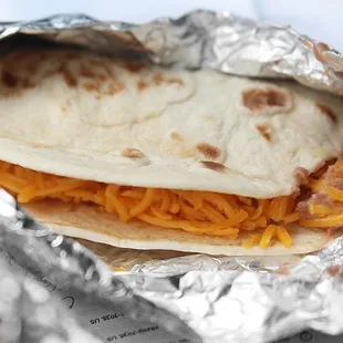 Bean and cheese taco