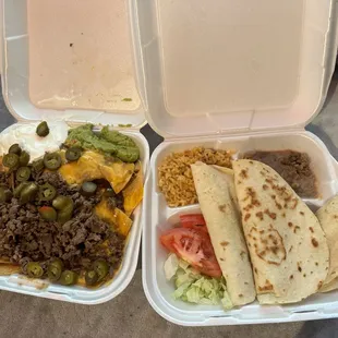 Carne asada nachos  Quesadillas