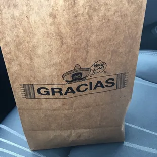 a bag of gracias