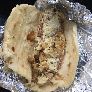 Bacon &amp; egg taco