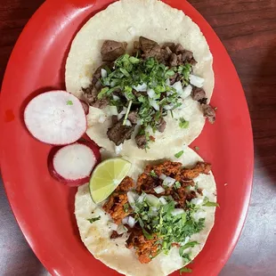 Chorizo and el castor tacos