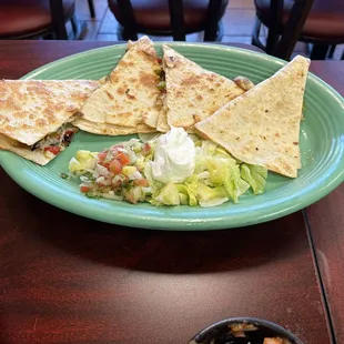 Vegetable quesadillas