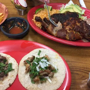 Pollo Asado Tacos