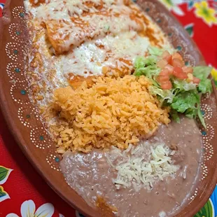 Enchilada plate