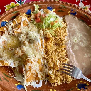 Chilaquiles plate