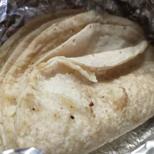 Corn tortillas (served with the beef soup)