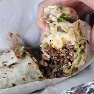 Steak burrito