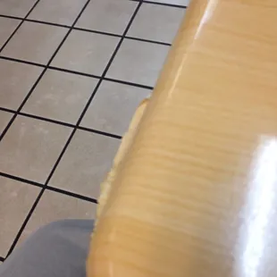 Tables have seen better days..