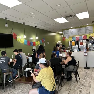 Beautifully simple and busy place for taco Tuesday. I'm excited to try the food and horchata