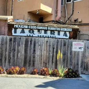 Parking lot in the back.