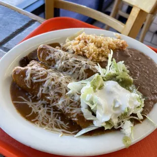 Chicken enchiladas