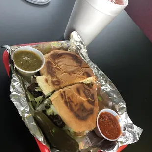 Cabeza Torta and Strawberry Agua Fresca