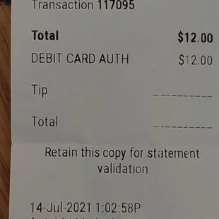 Food was good 3  plate beans and rice lettuce tea  Nachos, I guess I was charged for the complimentary nachos to. 8.99