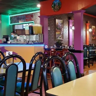 the interior of a restaurant