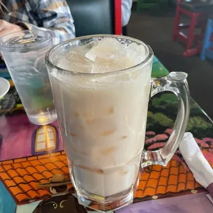 One size horchata and Jamaica available. Delicious though!