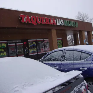 Taqueria Las Palmas II Entrance, Storefront and Signage.  January 5th 2014.