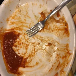 Results of ordering the chicken enchilada meal supreme style!