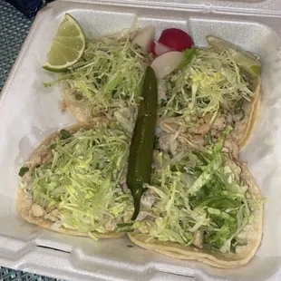 Chicken tacos