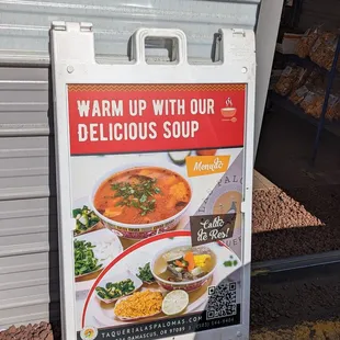 a sign for a restaurant