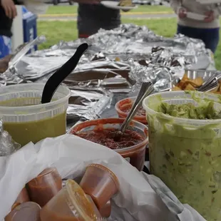 Sauces, salsa and guac in bulk