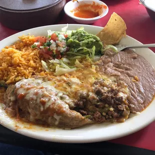 Chile Relleno ground beef.