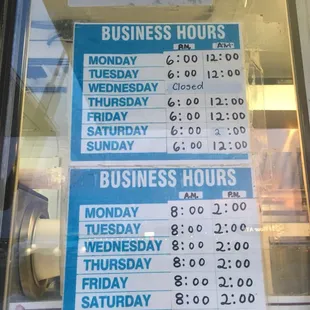 business hours