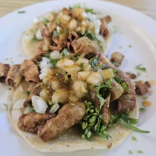 10-12-24. Close-up of the Soft Tacos with Tripas