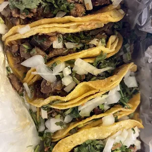 a variety of tacos